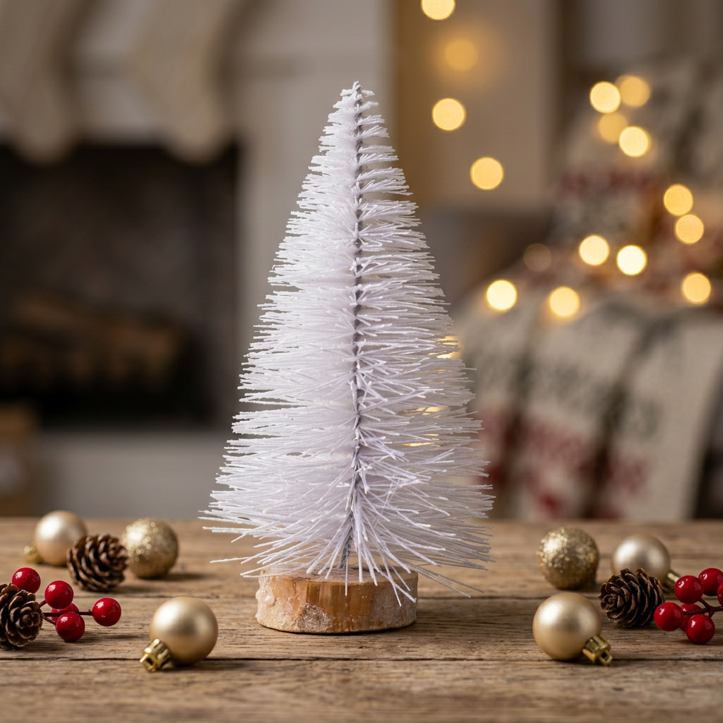 Ivory Woven Mini Tree