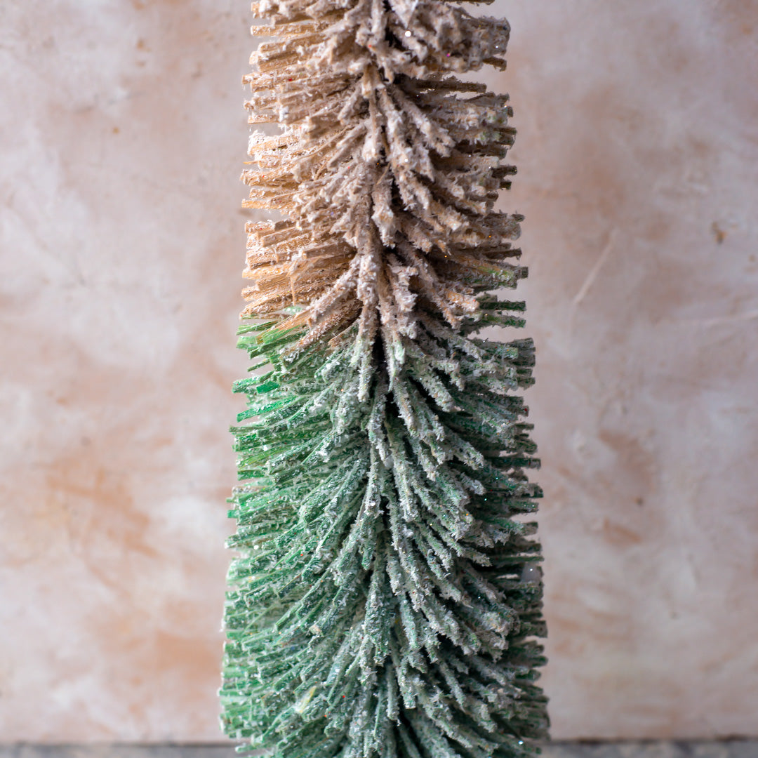 Green white rattan tree 40cm  MIN016