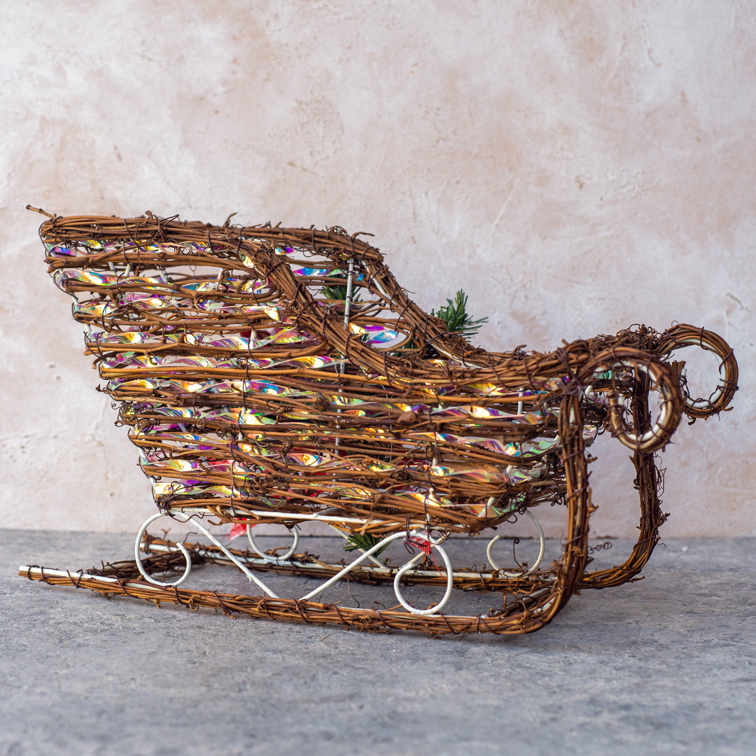 35cm x 20cm rattan sleigh