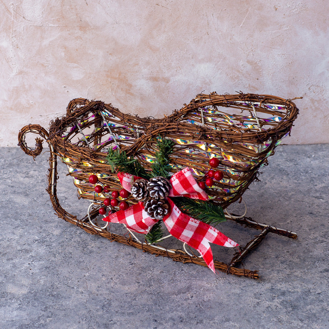 35cm x 20cm rattan sleigh