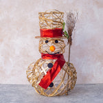 Load image into Gallery viewer, Gold snowman 50cm OTH165
