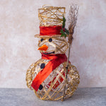Load image into Gallery viewer, Gold snowman 50cm OTH165
