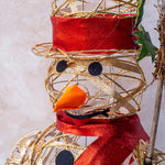 Load image into Gallery viewer, Gold snowman 50cm OTH165
