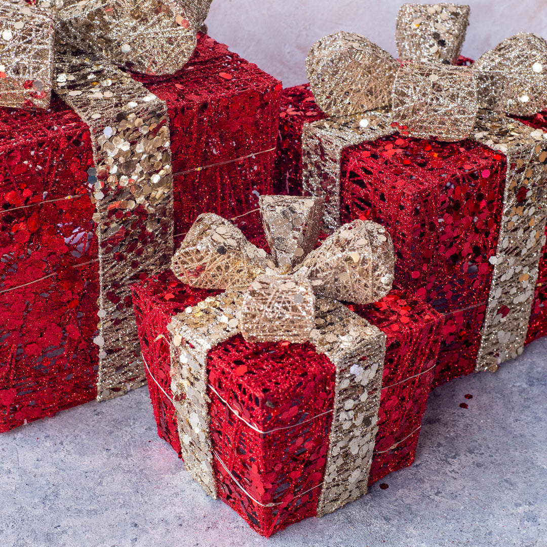 LED Gift Box Red LED027R