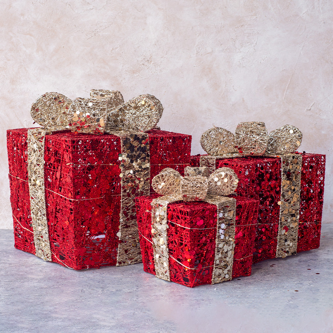 LED Gift Box Red LED027R