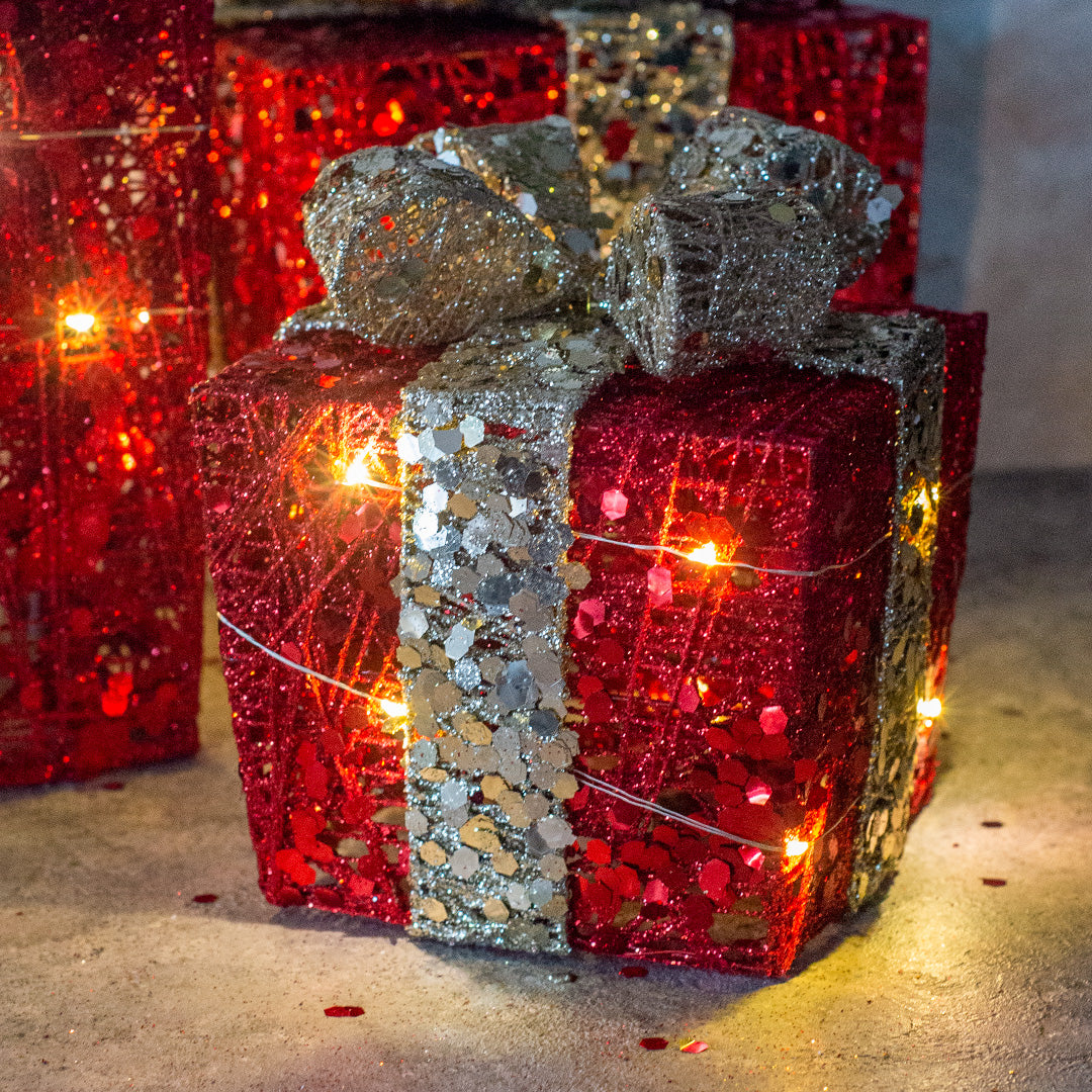 LED Gift Box Red LED027R