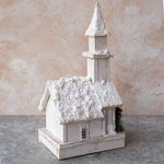 Load image into Gallery viewer, Wooden Church with LED - 38cm LED025
