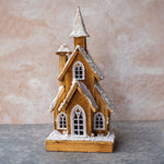 Load image into Gallery viewer, Wooden House with LED - 47cm

