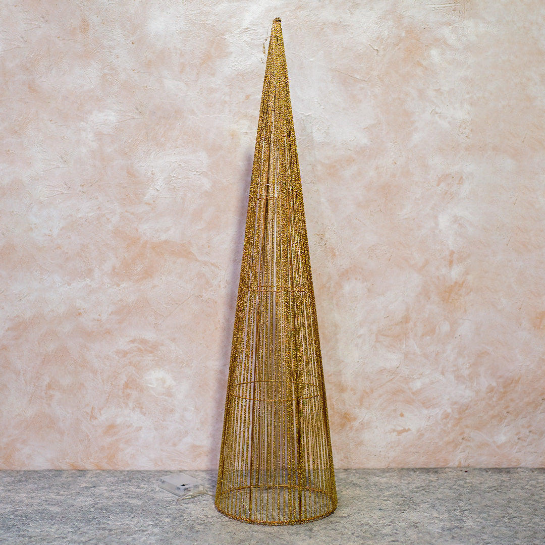 LED Gold Thread Tree 3pc Set LED070