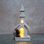 Load image into Gallery viewer, Wooden Church with LED - 38cm LED025
