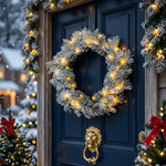Load image into Gallery viewer, Snow Wreath With  LED
