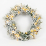 Load image into Gallery viewer, Twinkling Snow Storm Wreath
