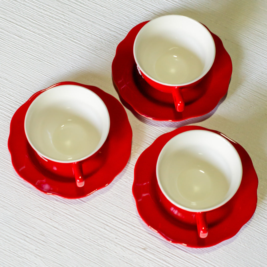Christmas Cup & Saucer 12pc Set - CER103