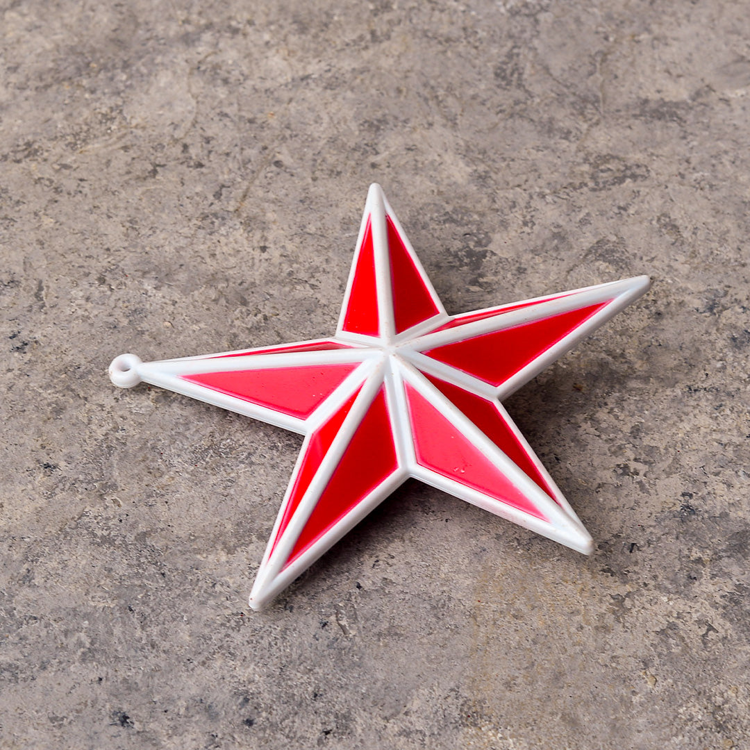 Red White Star 14cm OTH193