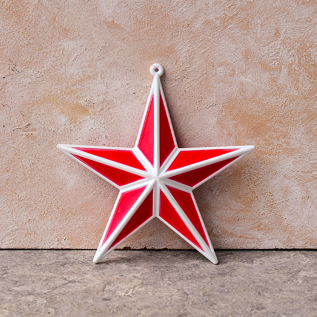 Red White Star 14cm OTH193