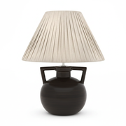 Dark Brown Ring-Handle Table Lamp