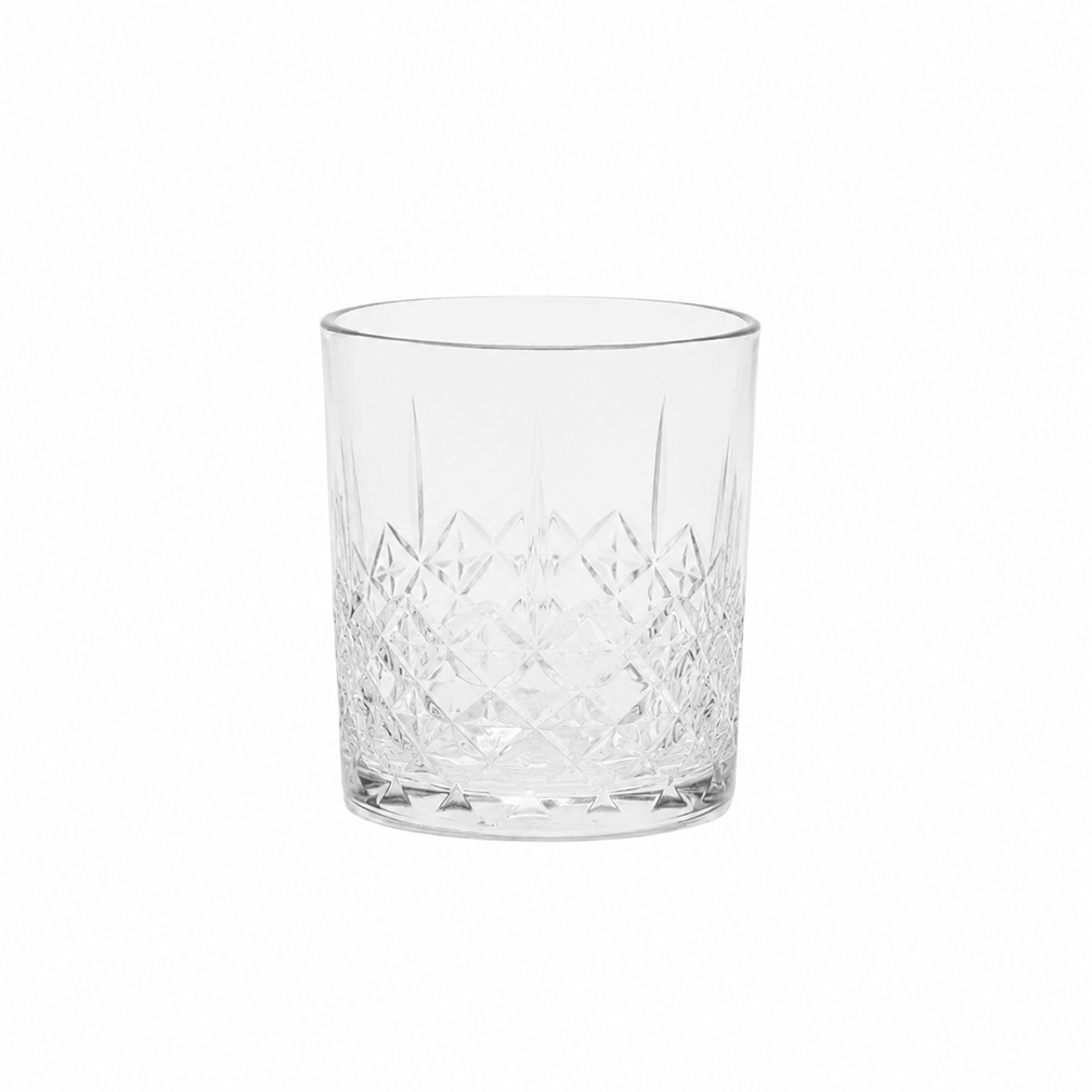 Geometric Design Whiskey Glass