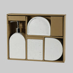 Load image into Gallery viewer, Oval shaped bathroom ceramic set
