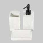 Load image into Gallery viewer, Box shaped white bathroom ceramic set
