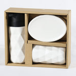 Load image into Gallery viewer, Diamond design ceramic bathroom set
