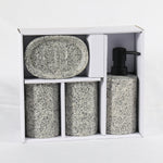 Load image into Gallery viewer, Grey bathroom ceramic set
