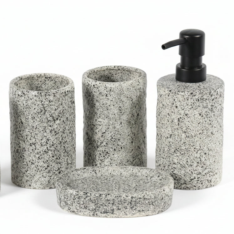 Grey bathroom ceramic set