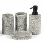 Load image into Gallery viewer, Grey bathroom ceramic set
