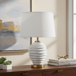 Load image into Gallery viewer, White table lamp
