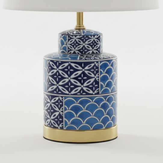 Table lamp blue design
