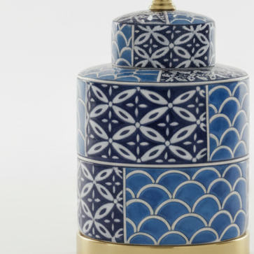Table lamp blue design