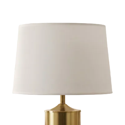 Black and gold table lamp