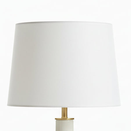 White and gold table lamp