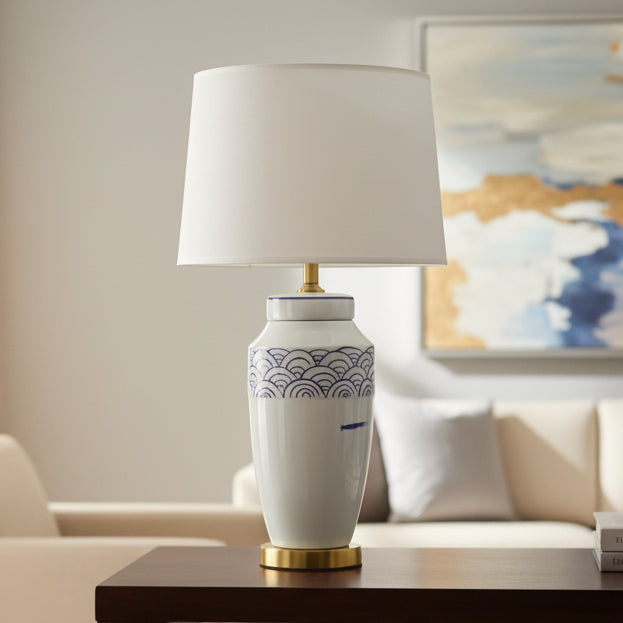 White table lamp