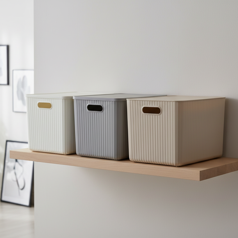 Storage Basket With Lid