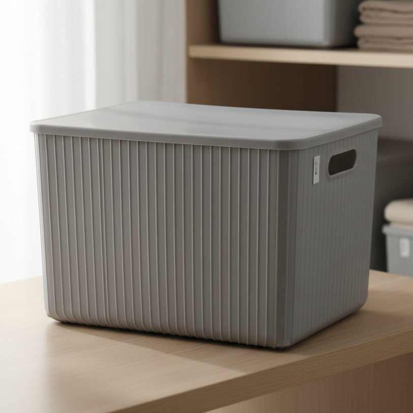 Storage Basket With Lid