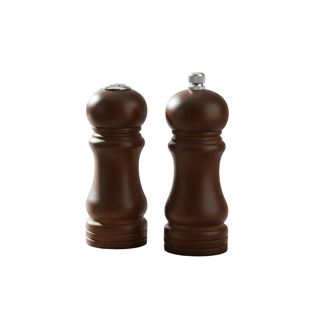 Brown Salt & Pepper Shaker 2Pc Pack