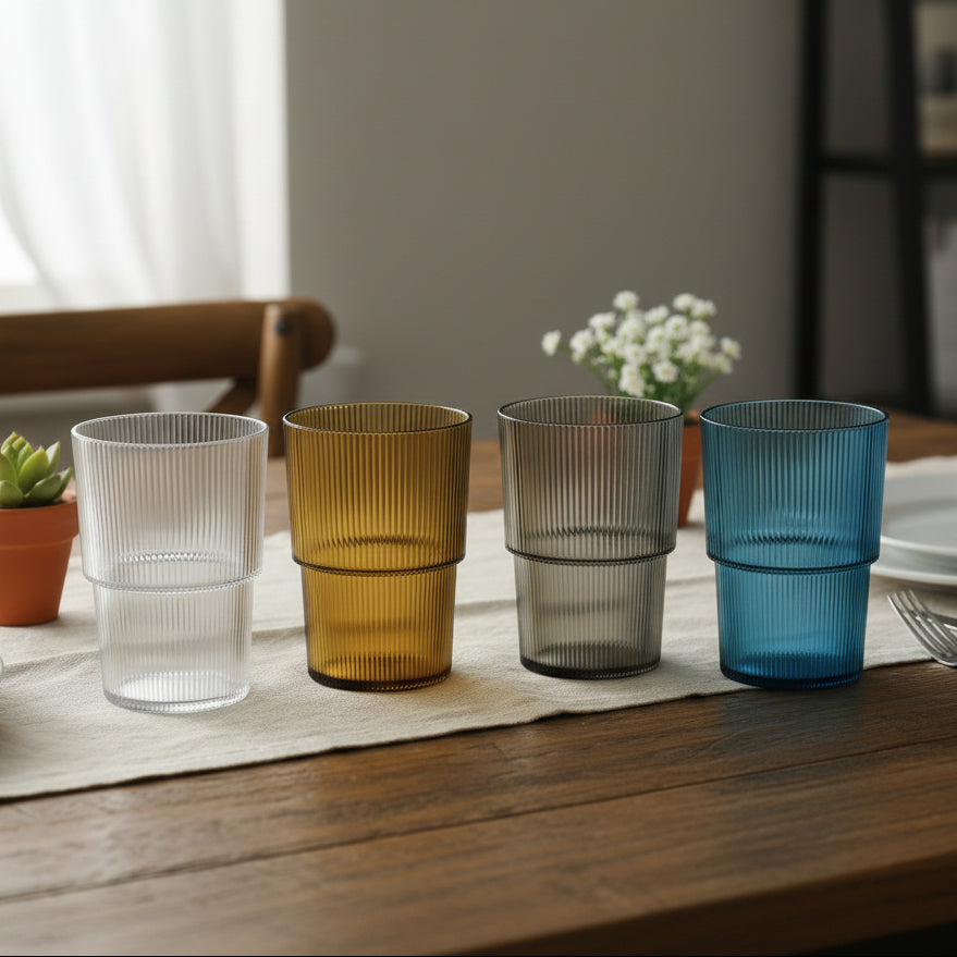 Plastic Striped Cup
