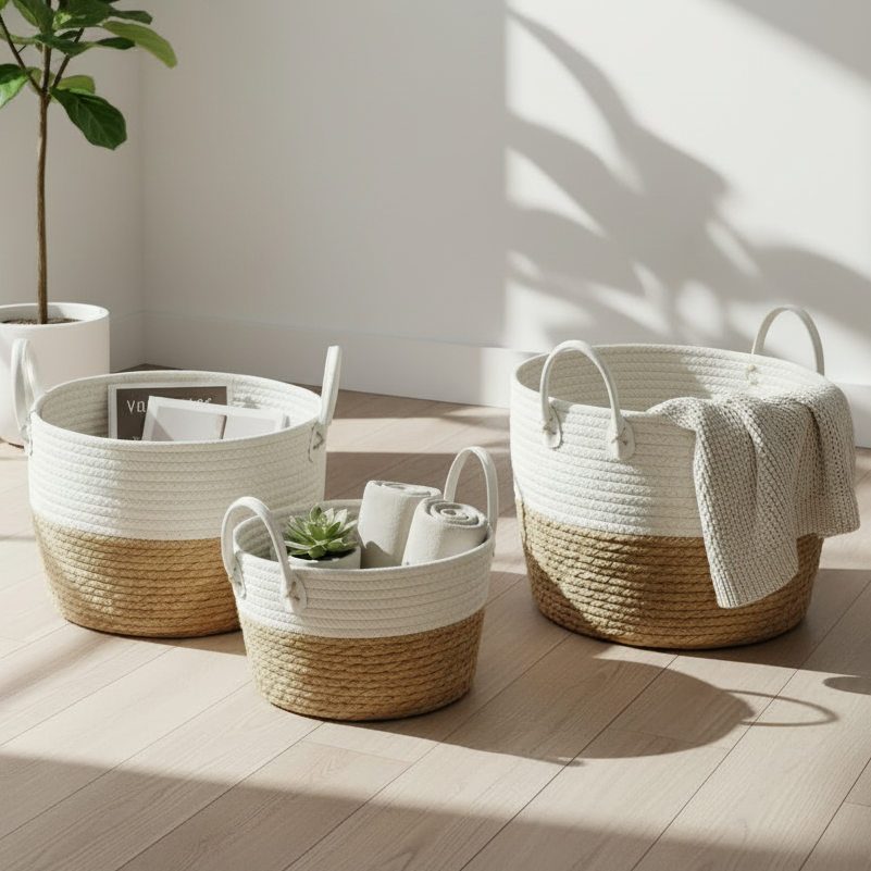 Storage Baskets With Handles