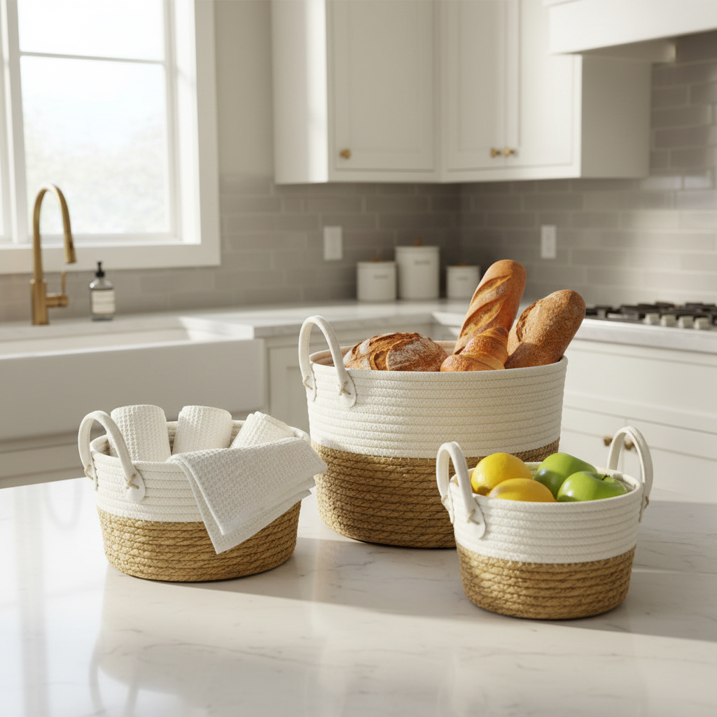 Storage Baskets With Handles