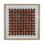 Load image into Gallery viewer, Rust Grid Framed Art
