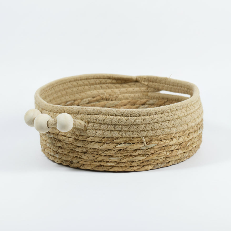 Natural Storage Basket With Handles