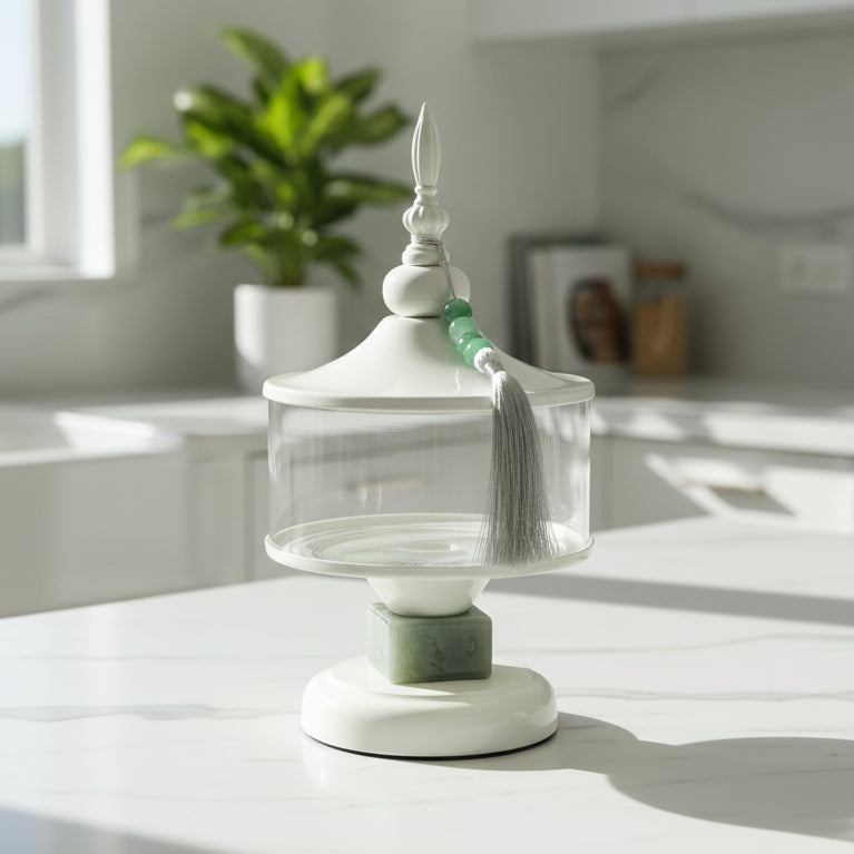 White Candy Jar