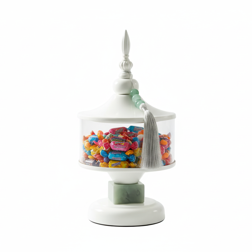 White Candy Jar