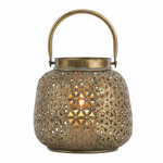 Load image into Gallery viewer, Gold Hanging Lantern
