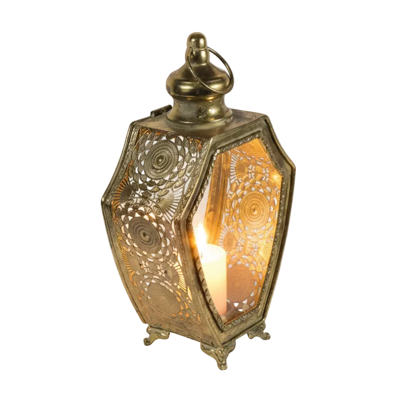 Gold Rustic Lantern