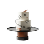 Load image into Gallery viewer, Black &amp; Brown Cake Stand
