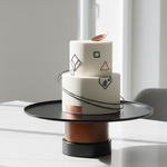 Load image into Gallery viewer, Black &amp; Brown Cake Stand

