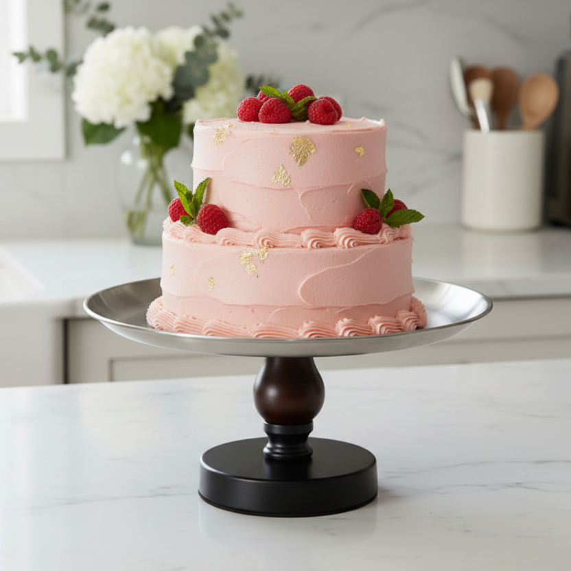 Silver Top Cake Stand