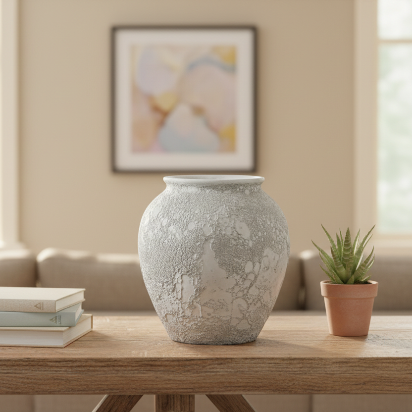 Magnesium White Vase