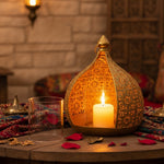 Load image into Gallery viewer, Gold Cage Candle Holder
